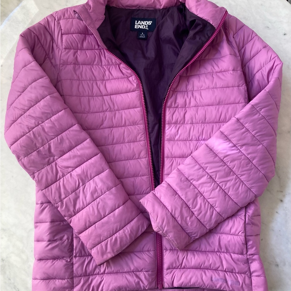 Girl’s Lands End Packable Jacket Size 14-16